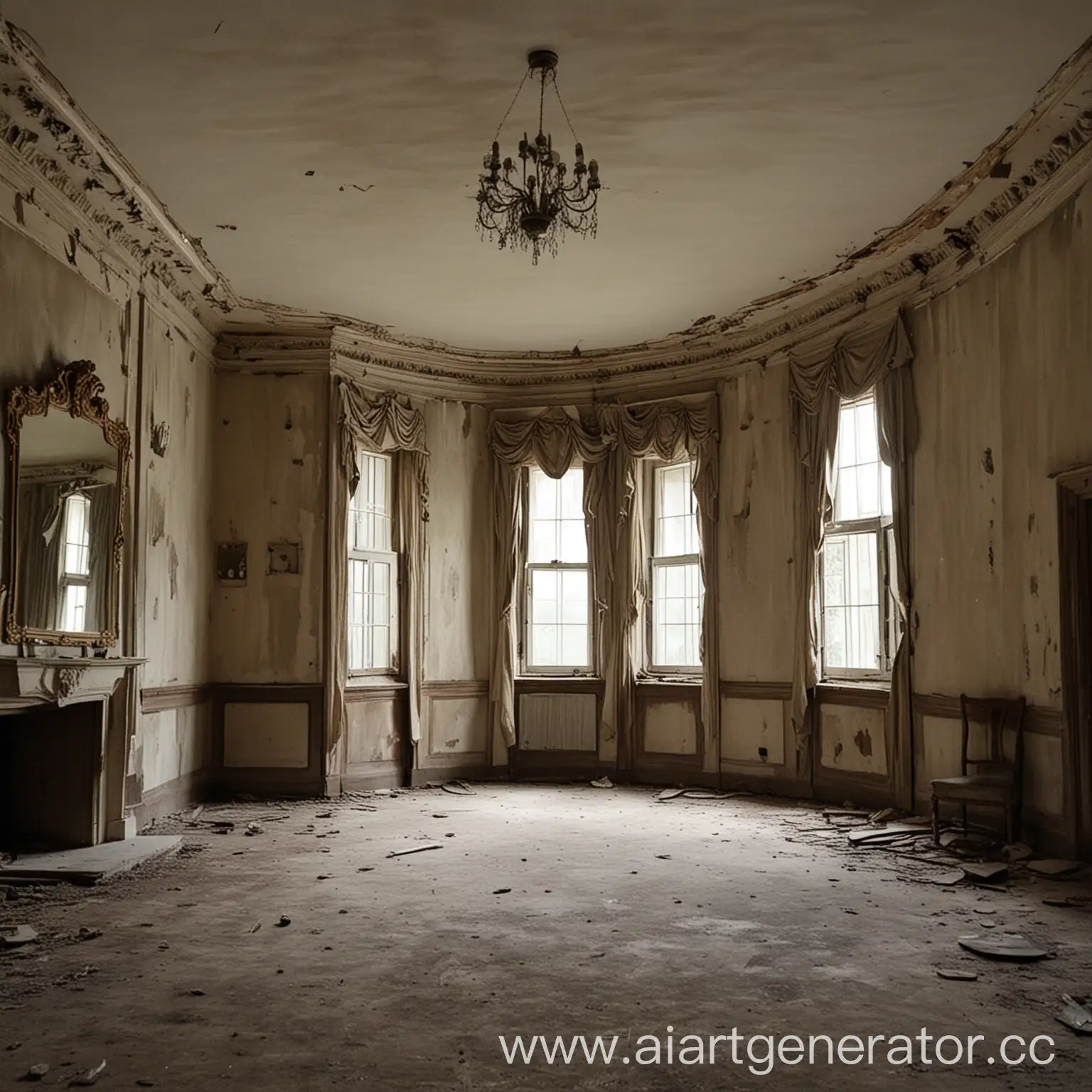 Interior-of-an-Abandoned-Victorian-Mansion
