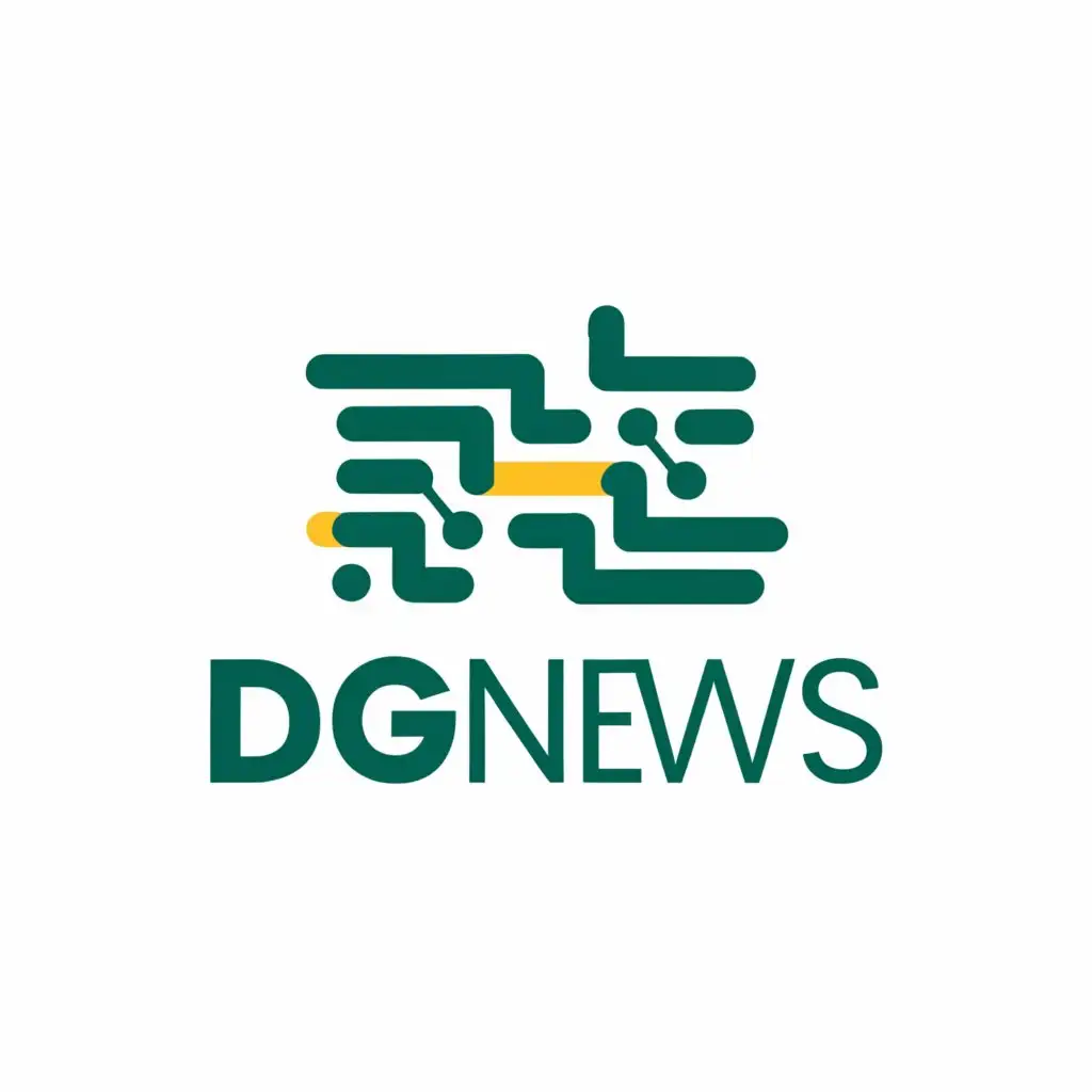 a logo design,with the text "Dgnews", main symbol:Technology news,Moderate,be used in Technology industry,clear background