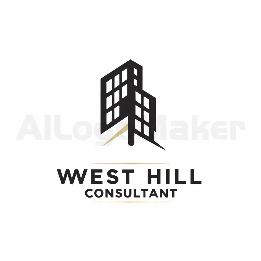 a logo design,with the text "West Hill Consultant", main symbol:Building,Moderate,be used in Construction industry,clear background