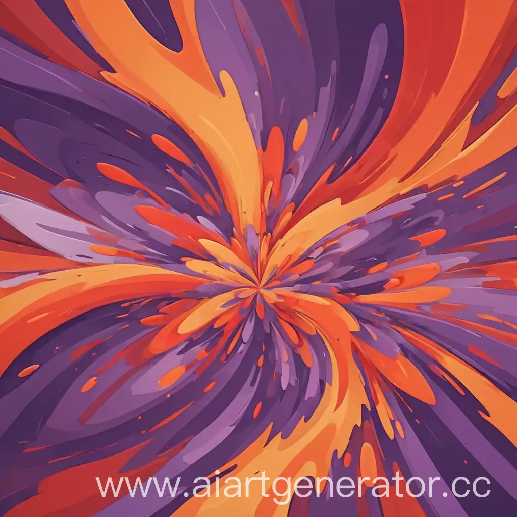 мультяшный фон красно оранжево фиолетовый абстракция 