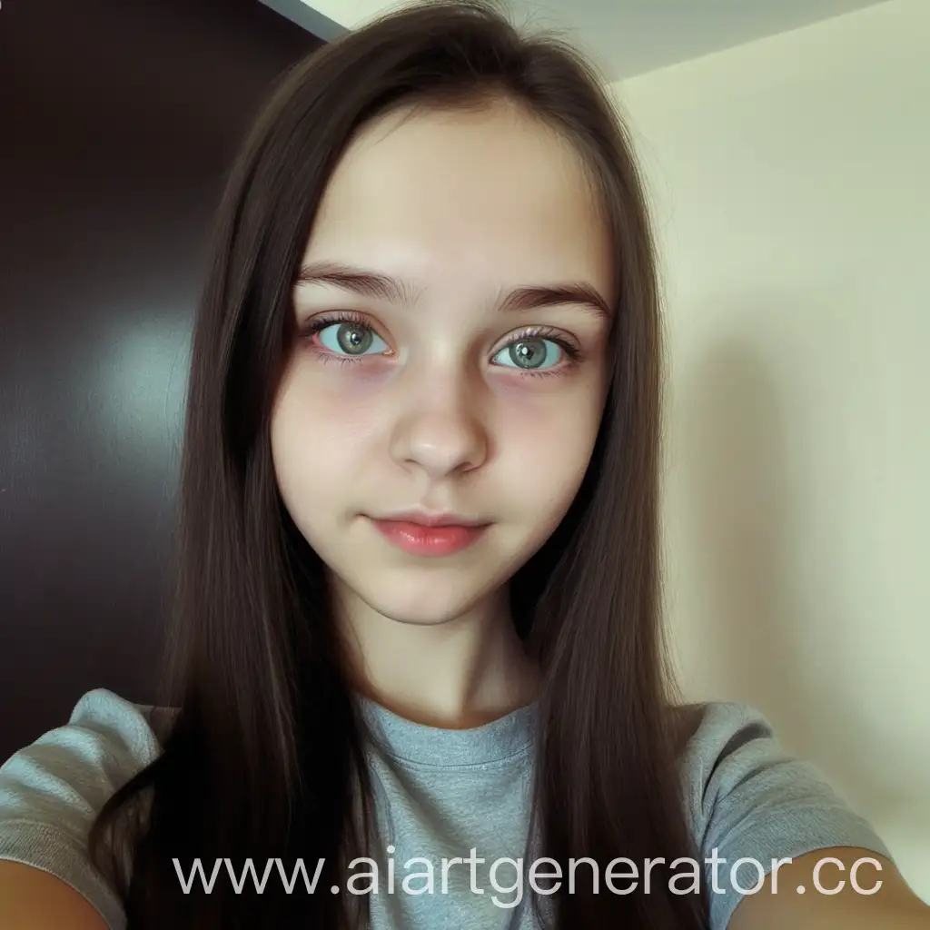 Teenage-Girl-with-Russian-Appearance-Taking-a-Selfie