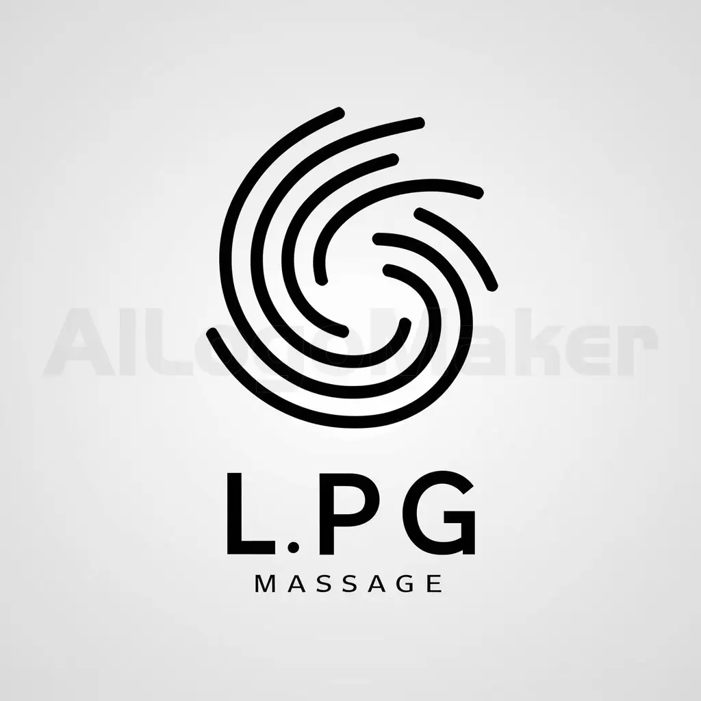 a logo design,with the text "Lpg", main symbol:Lpg massage,Moderate,be used in Beauty Spa industry,clear background