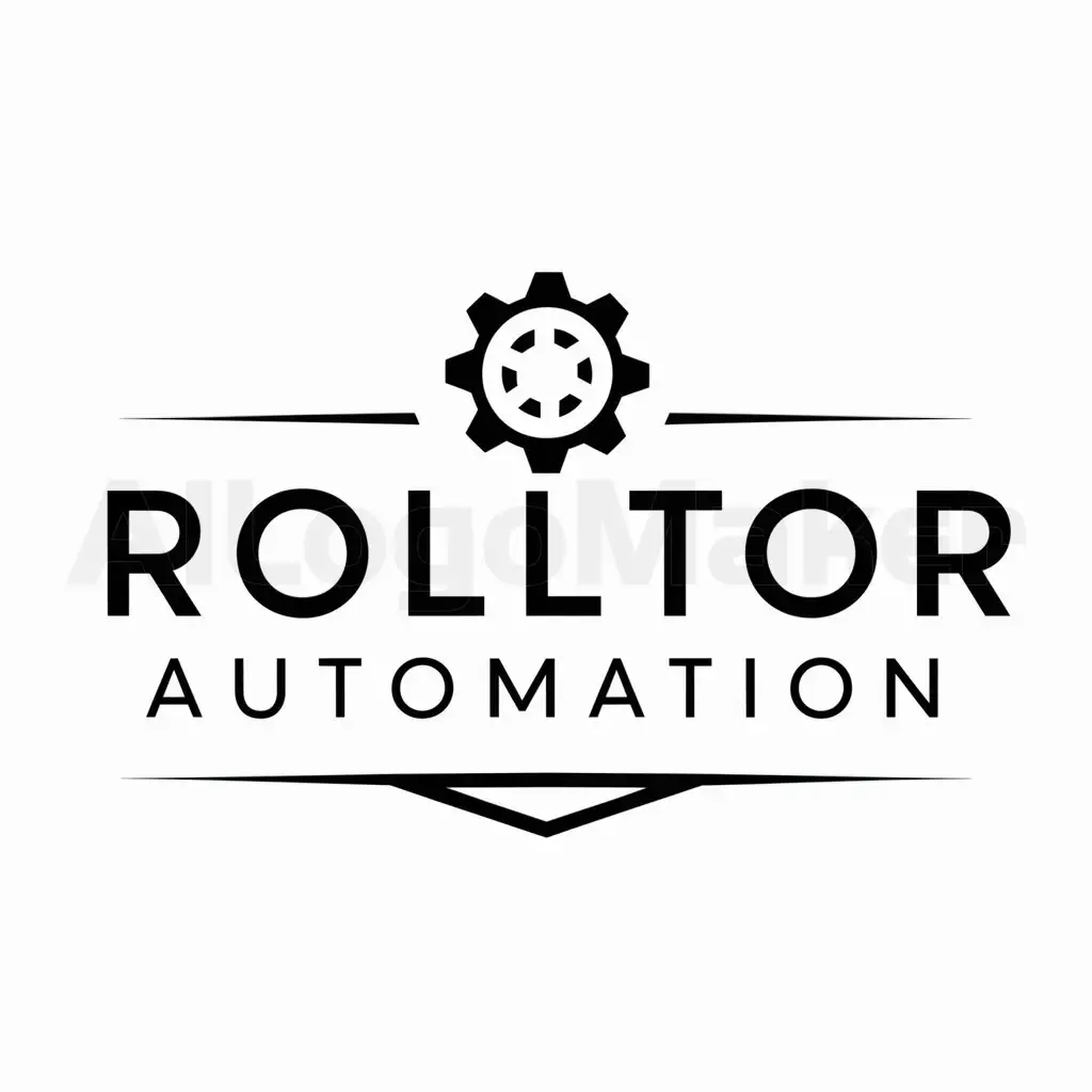 LOGO-Design-For-ROLLTOR-AUTOMATION-Sleek-Text-with-Focus-on-Automation-Symbol