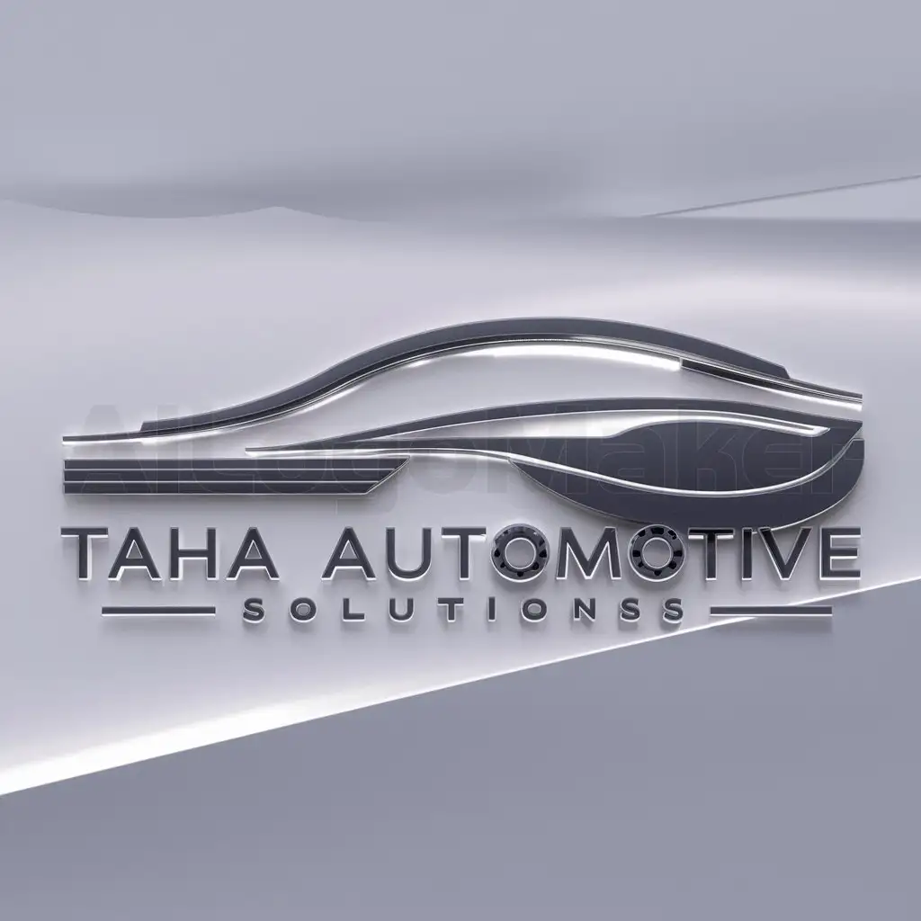 a logo design,with the text 'Taha Automotive Solutions', main symbol:Auto,Moderateh,clear background