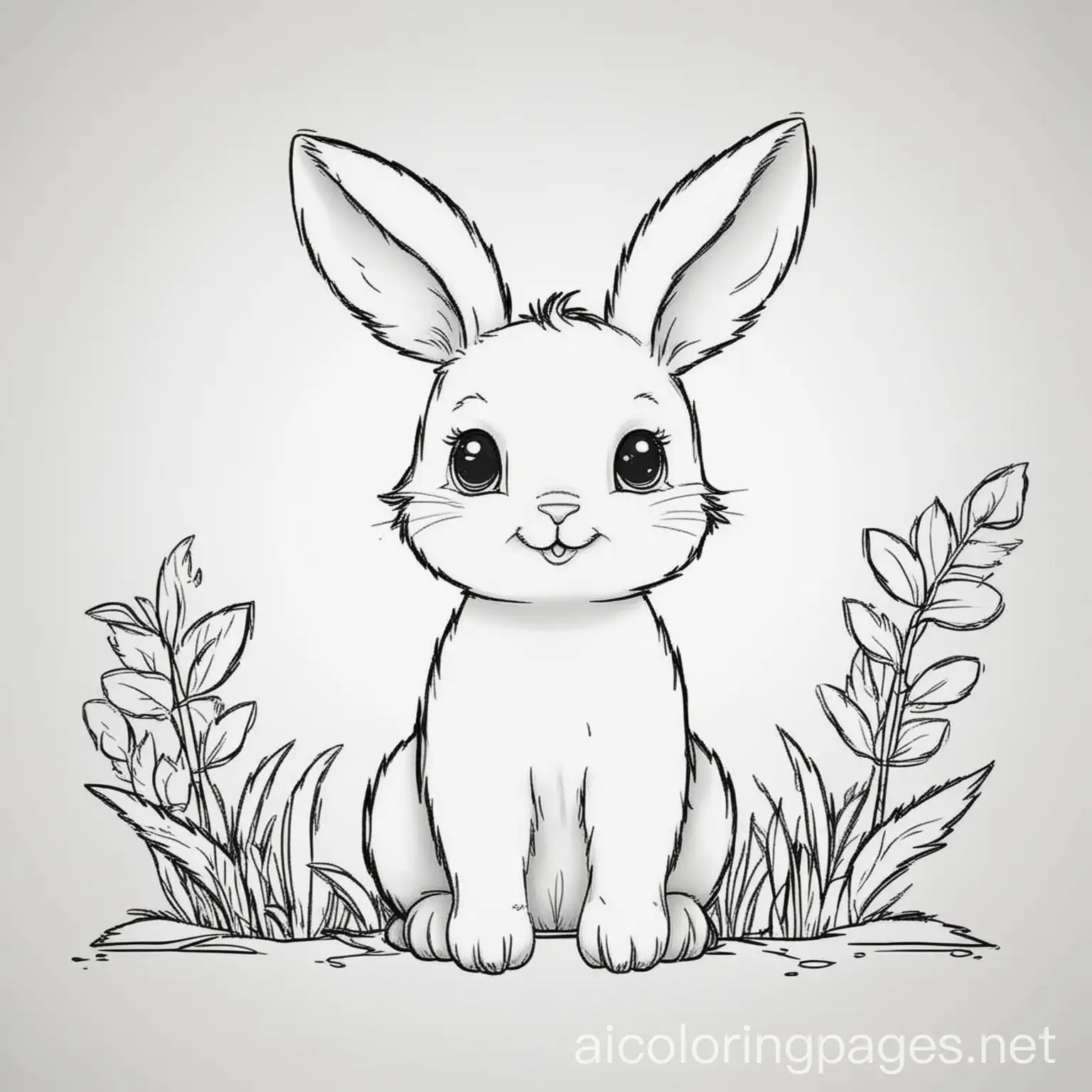 Simple-Bunny-Coloring-Page-for-Young-Children