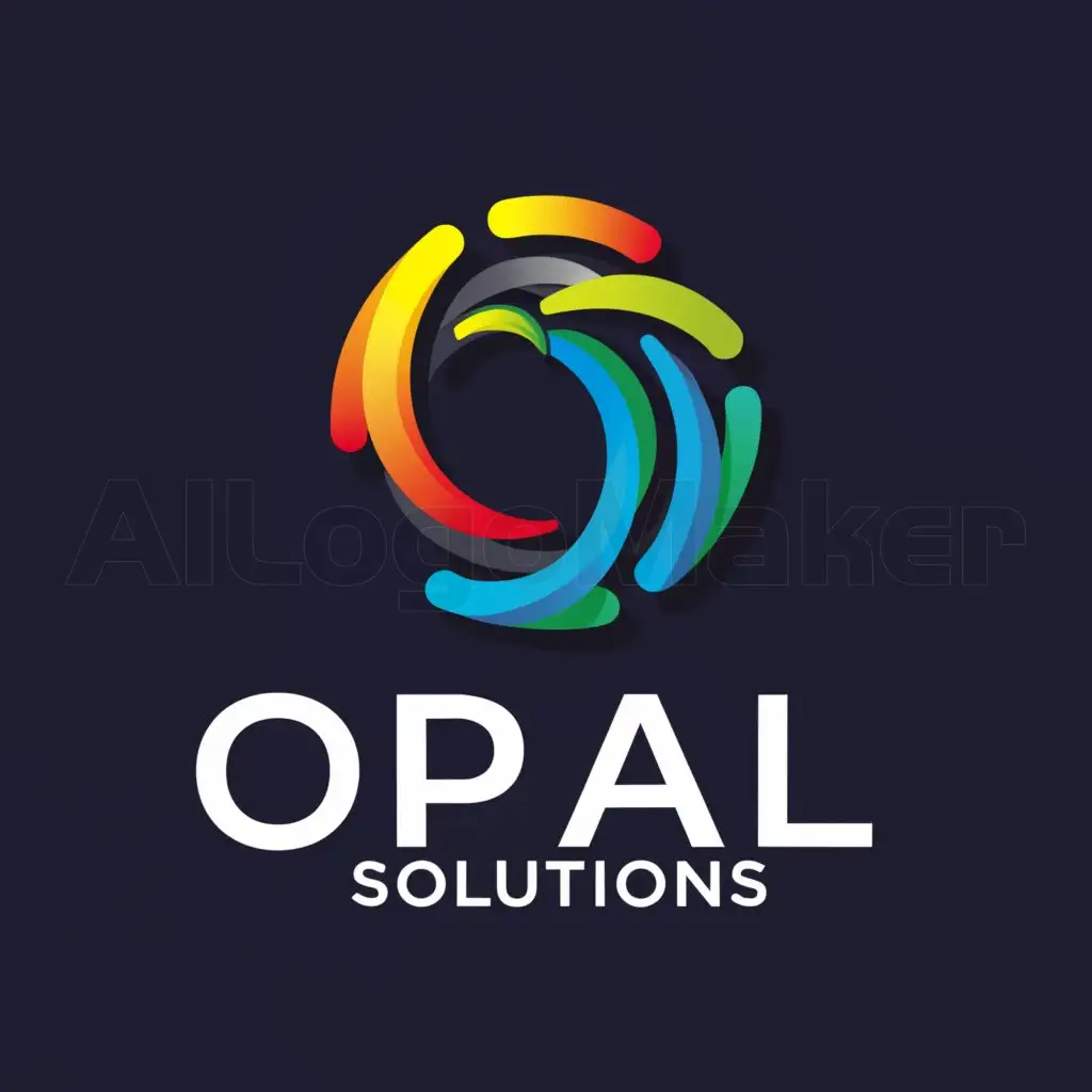 a logo design,with the text "Opal Solutions", main symbol:any thing,Moderate,clear background