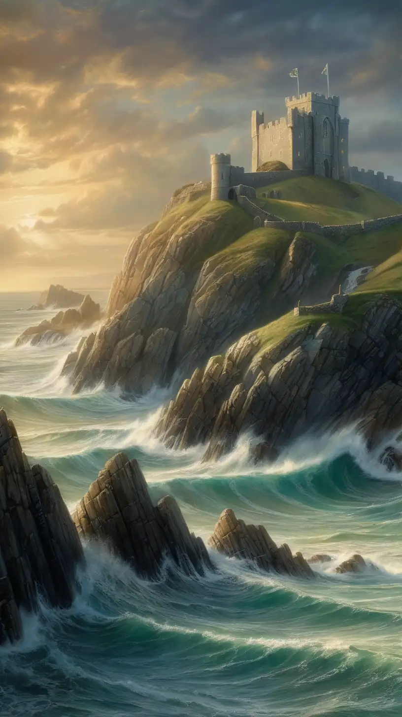 Legend whispers of Lyonesse, a magnificent kingdom swallowed by the sea. Off the rugged coast of Cornwall, England, this realm thrived, a beacon of chivalry and prosperity.  Some say King Arthur himself held court here.