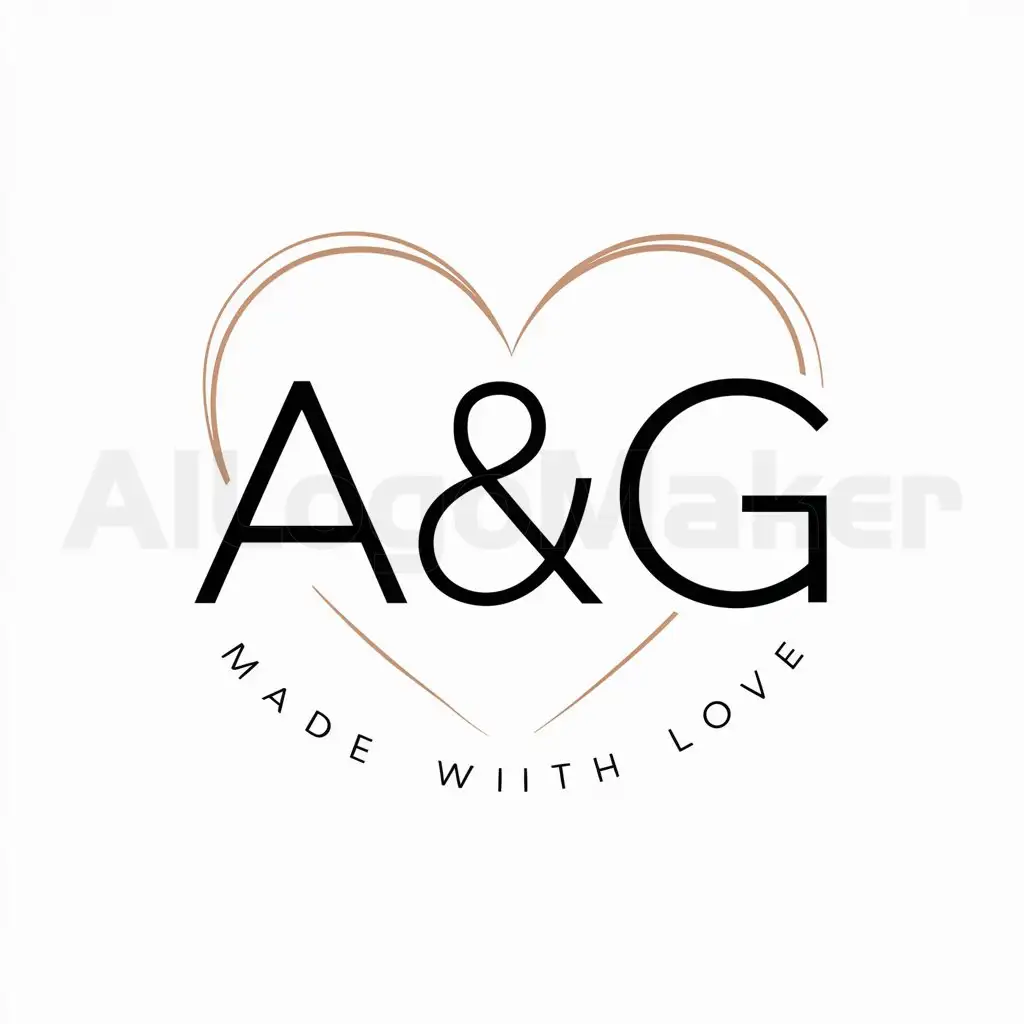 a logo design,with the text "«A&G» «Made with love»", main symbol:A&G,Moderate,clear background