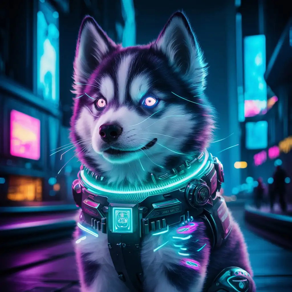 husky fantazy cyber puppy