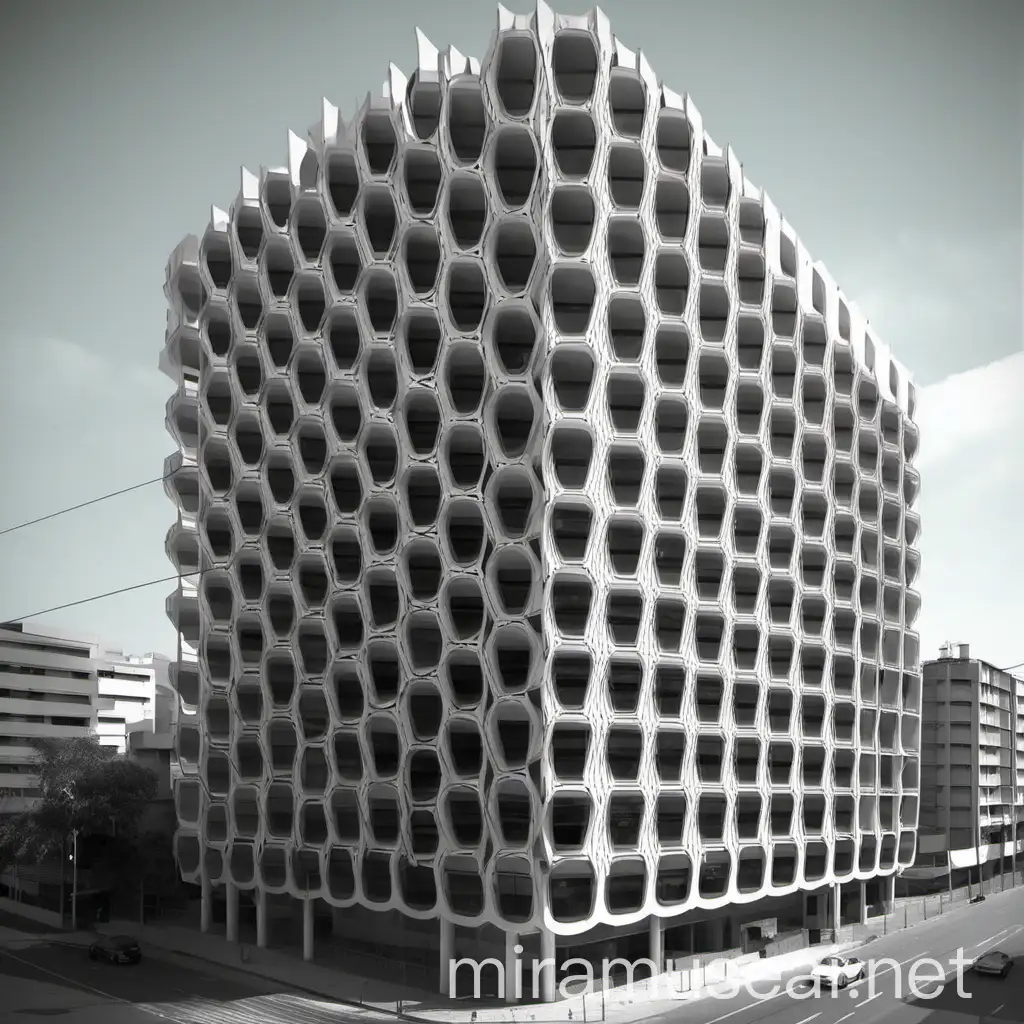 edificio moderno, plano picado