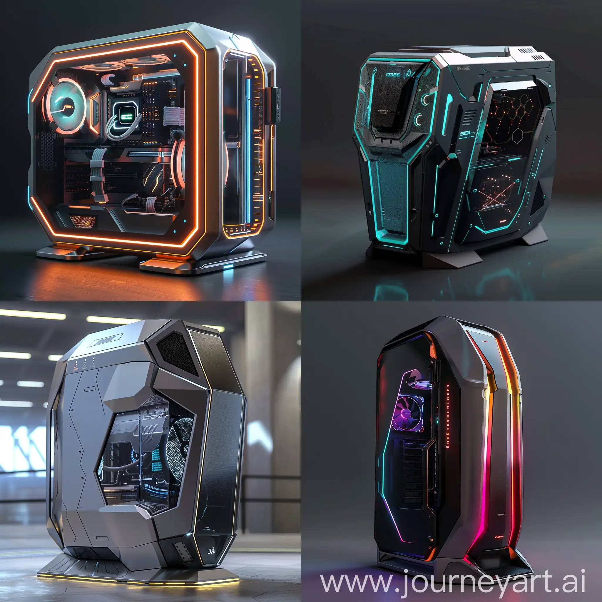 Futuristic-PC-Case-with-Advanced-Technology-and-Modular-Design