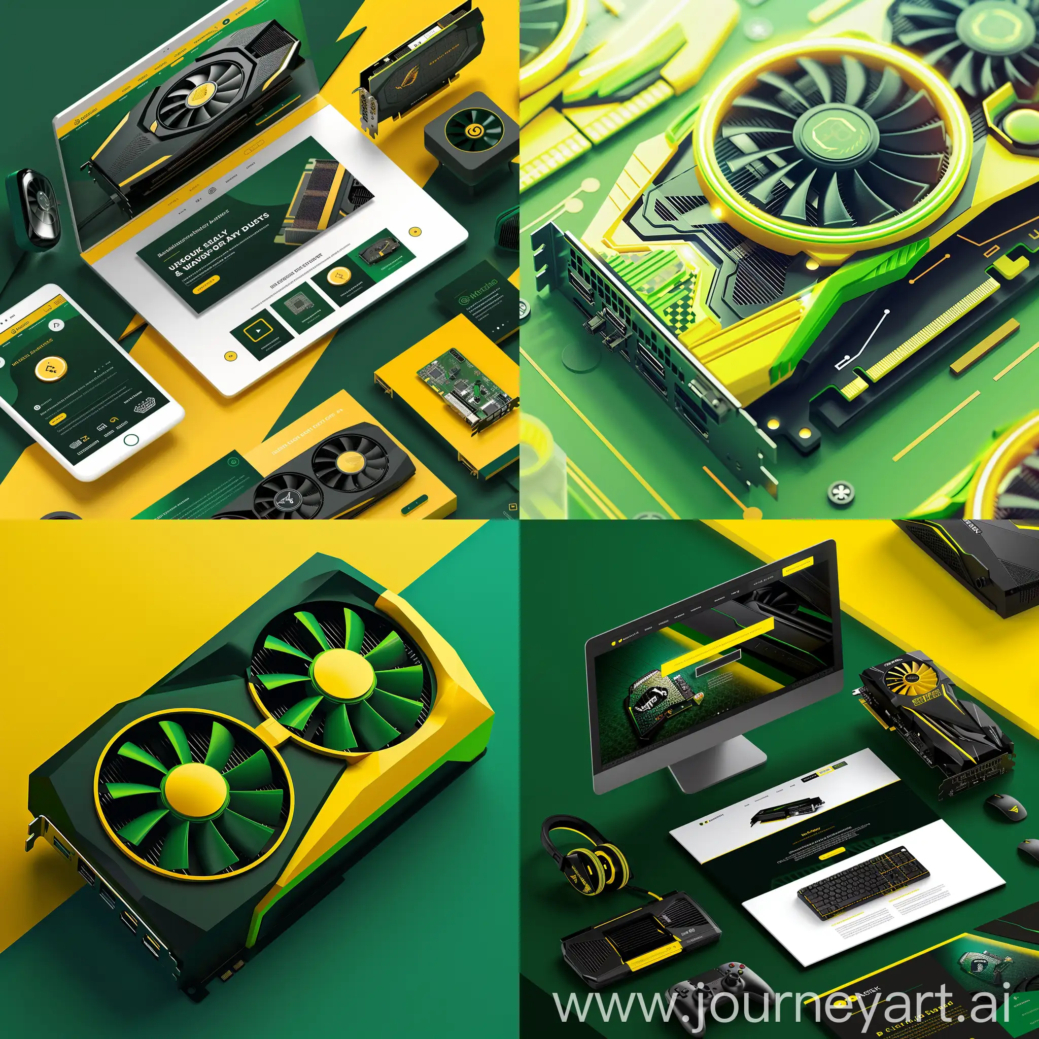 Vibrant-Green-and-Yellow-UIUX-Design-for-Video-Card-Sales-Website