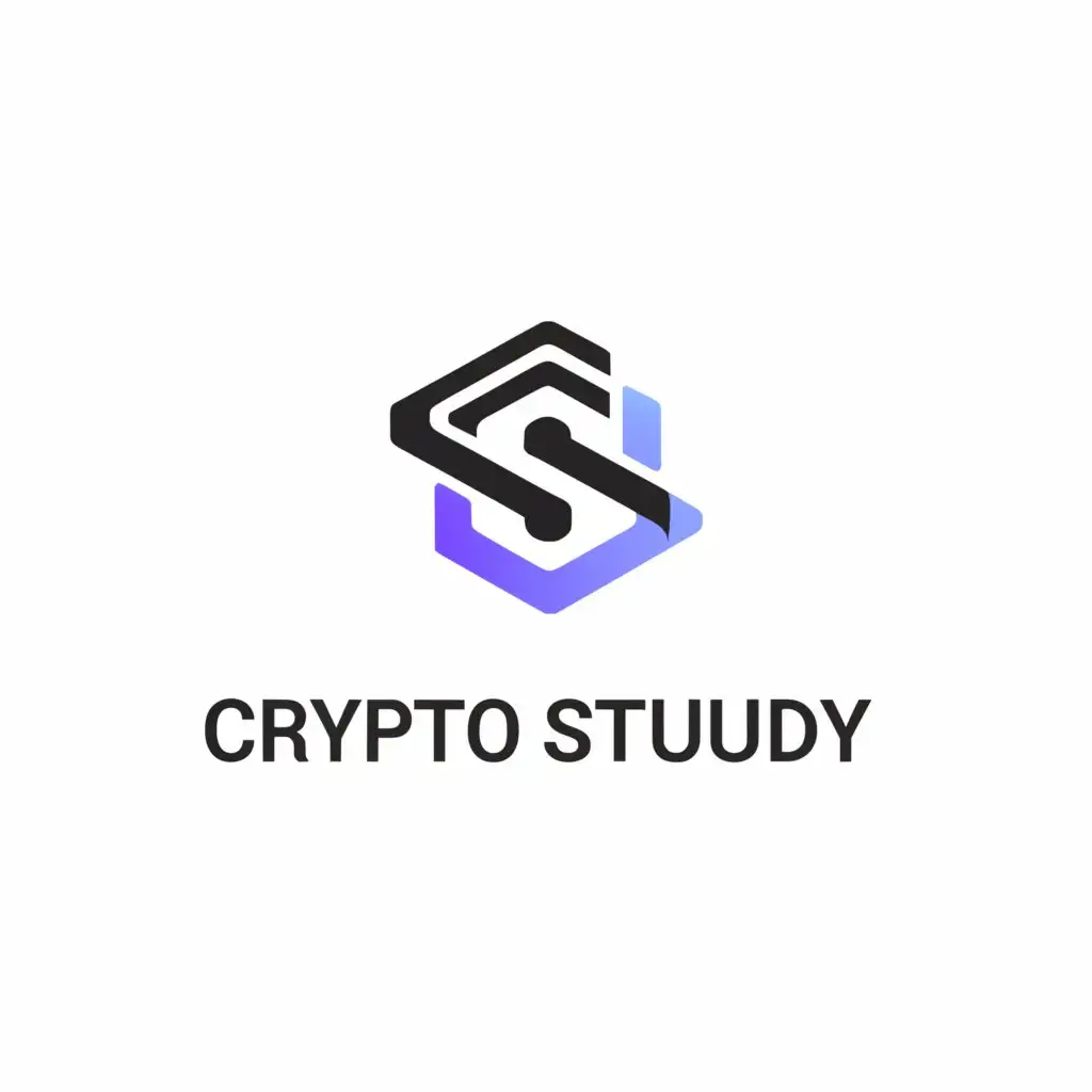 a logo design,with the text "CRYPTO STUDY", main symbol:CS,Minimalistic,be used in Finance industry,clear background