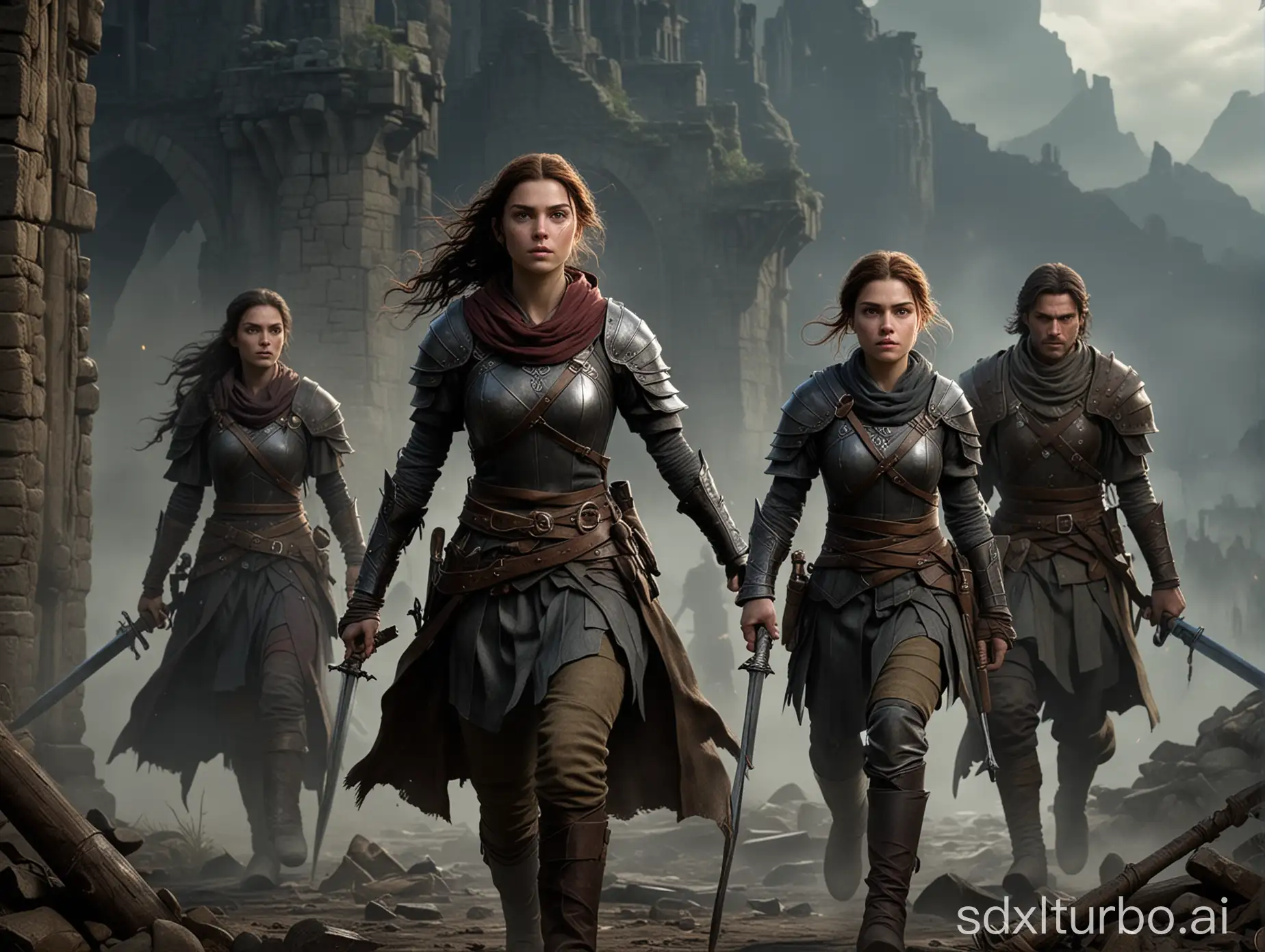 The young sorceress Arya forms an alliance with three of her companions—a valian, heavily armed knight, a mysterious, powerful witch, and a swift and skilled ranger—on a challenging journey. Their goal is to confront the dark forces of Selen and protect the peace of the continent. In the forgotten ruins, they scour for ancient runes and clues while braving fierce battles against dark creatures lurking in the shadows. Every victory was hard-won, but their faith and courage kept them moving forward and illuminated the way forward.