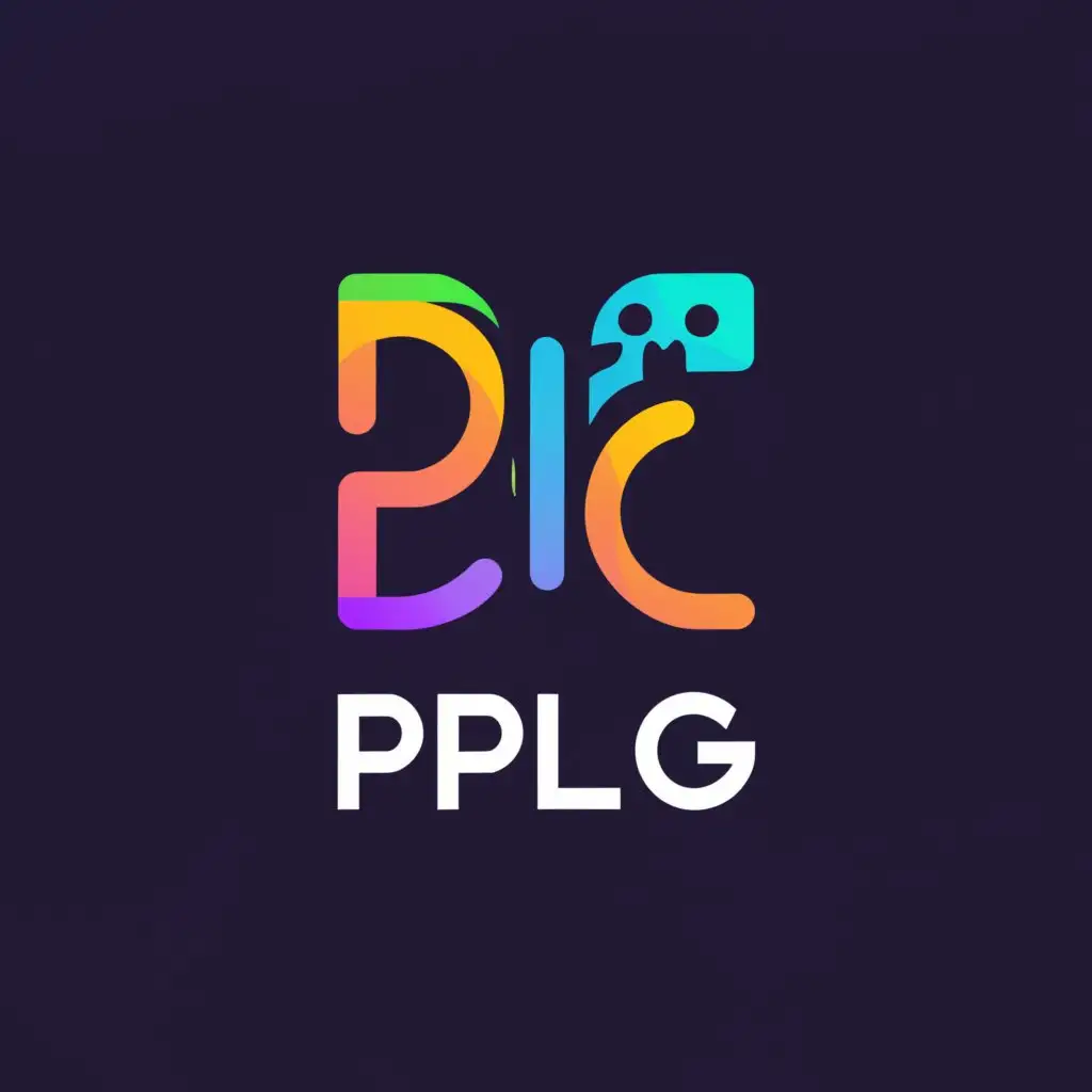 a logo design,with the text "PPLG", main symbol:use laptop and game symbols,Moderate,be used in Technology industry,clear background
