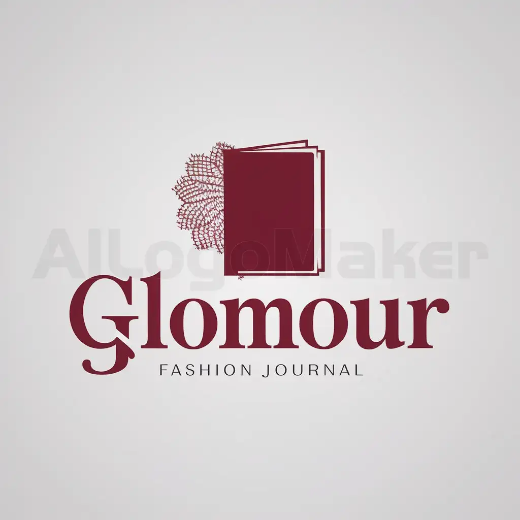 a logo design,with the text "GLOMOUR", main symbol:Fashion journal,Moderate,be used in  Others
(The input is already in English, so there's no need for translation.) industry,clear background