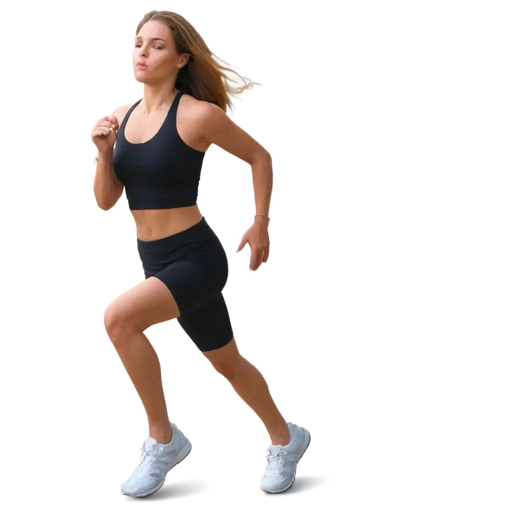 woman running vector