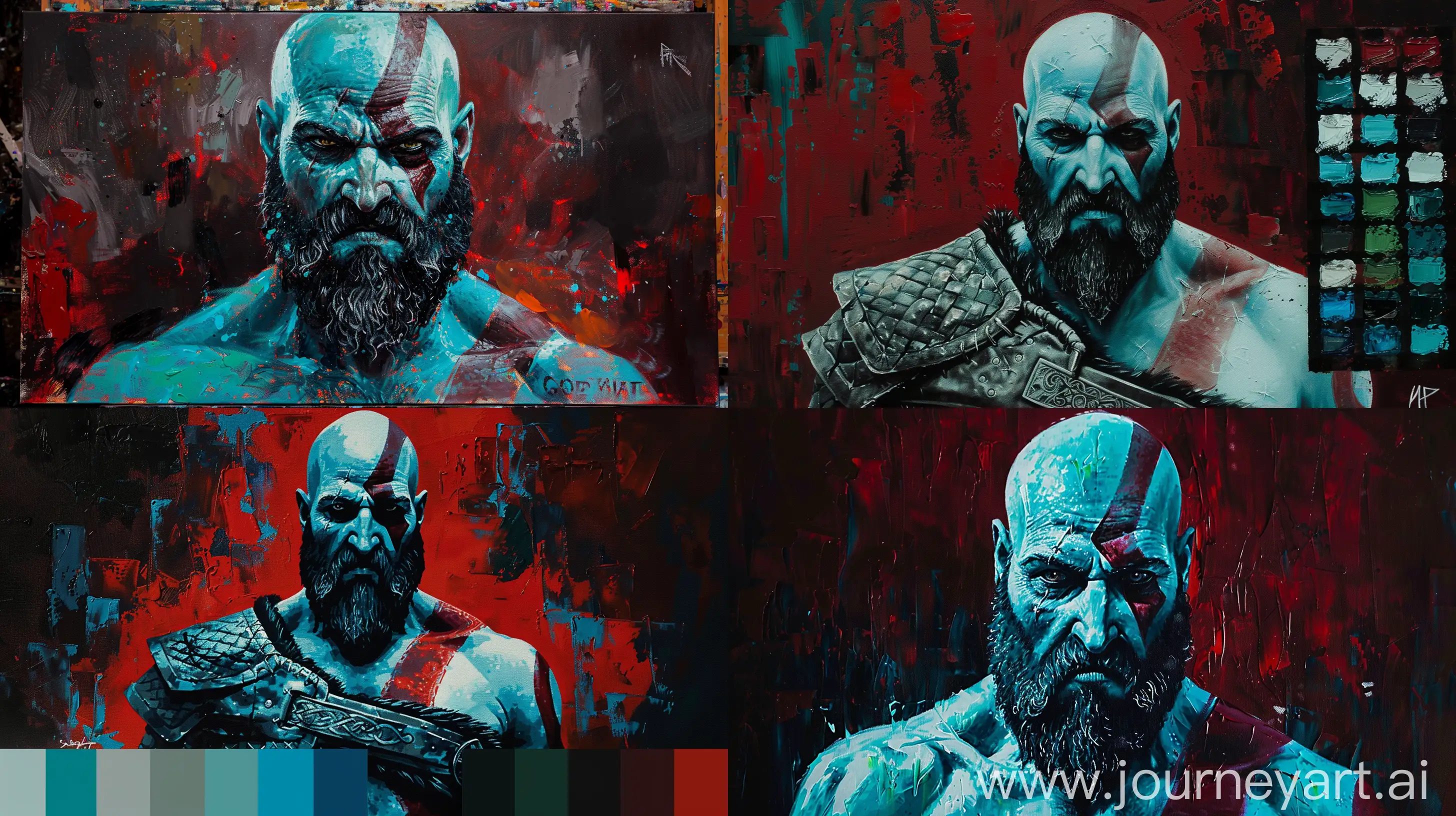Epic-Fusion-Kratos-in-Star-Wars-Universe-Oil-Painting
