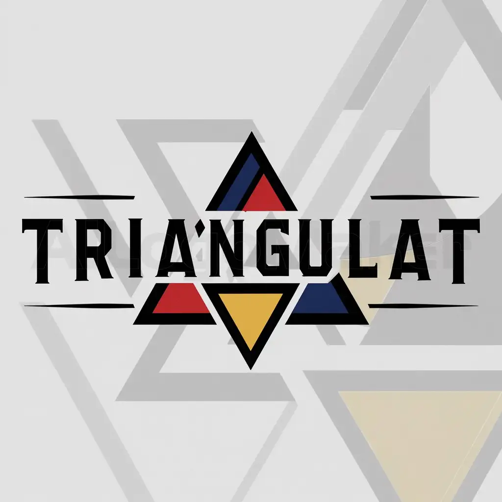 a logo design,with the text "TriangulaT", main symbol:Un trángulo,Moderate,clear background