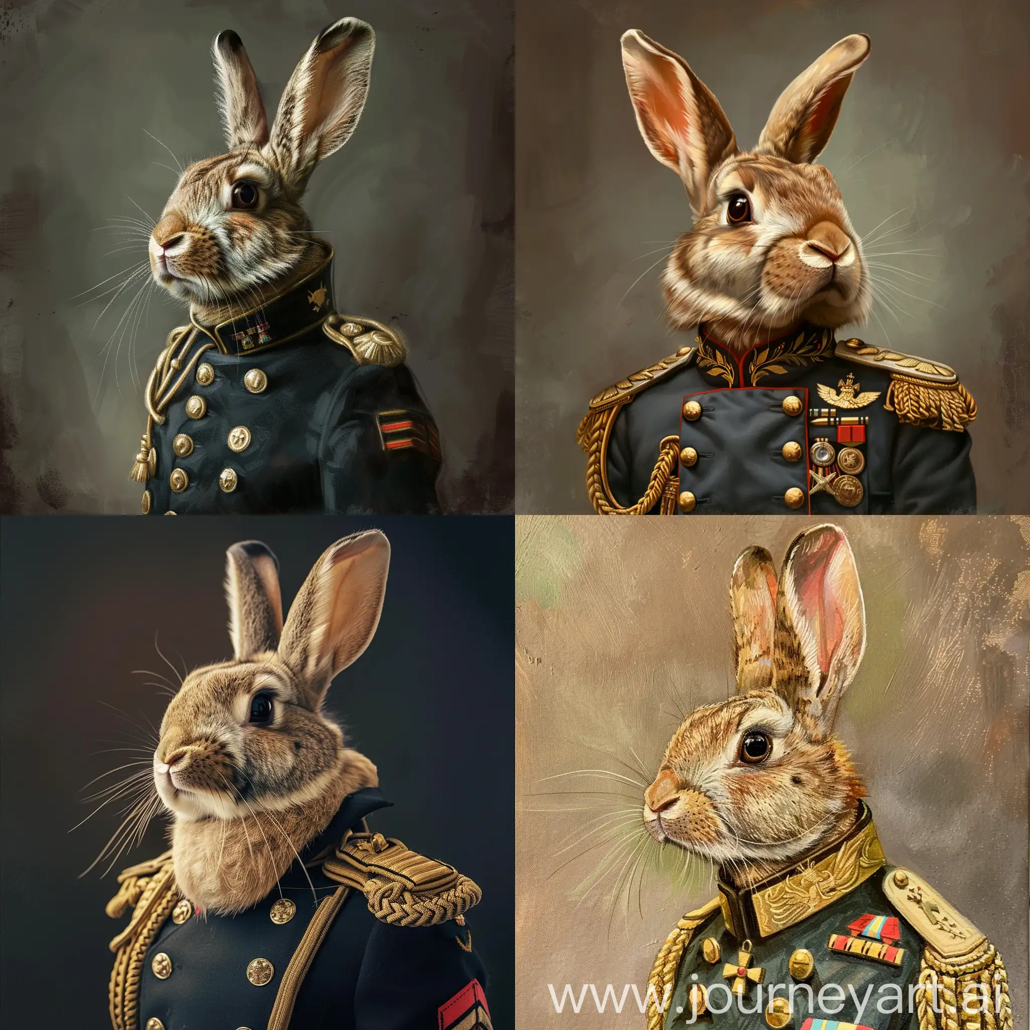 Кролик в военной форме