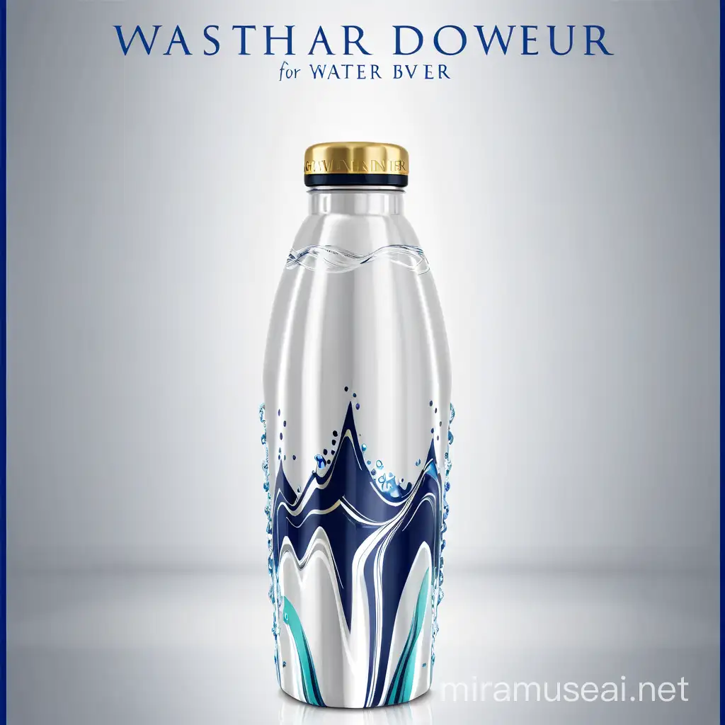 Vibrant Water Bottle Design for Sales Refreshing Hydration in Dynamic Colors