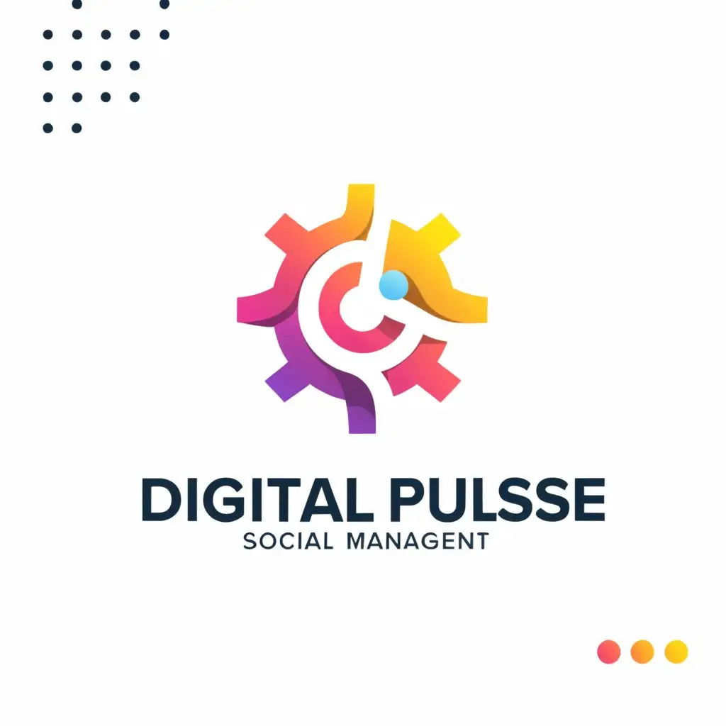 a logo design,with the text "Digital Pulse", main symbol:social media management
innovation
collaboration
integrity
social media strategy
,Modéré,be used in Internet industry,clear background