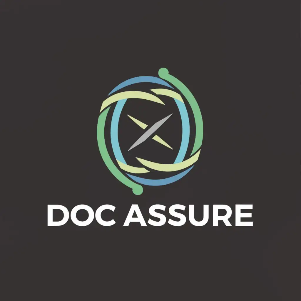 a logo design,with the text "Doc Assure", main symbol:Trust, documents and digitisation,Moderate,be used in Internet industry,clear background
