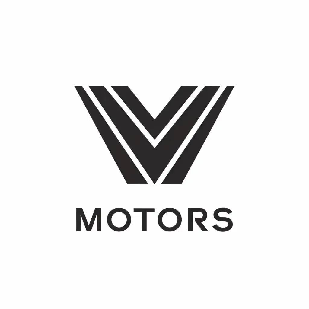 a logo design,with the text "Motors", main symbol:Motors,Moderate,clear background