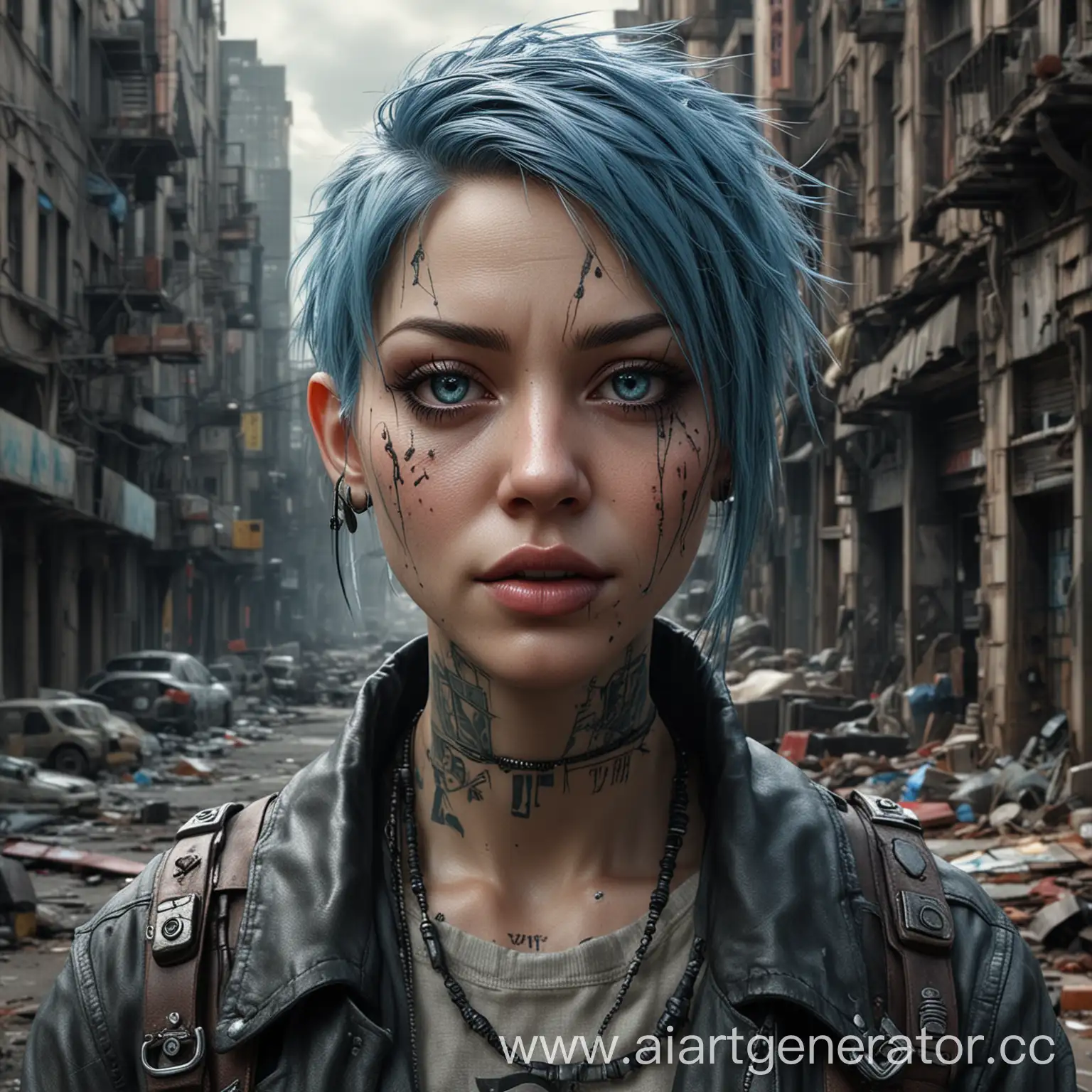 Hyperrealistic-Dystopian-Cityscape-Jinx-in-the-Abandoned-Zone