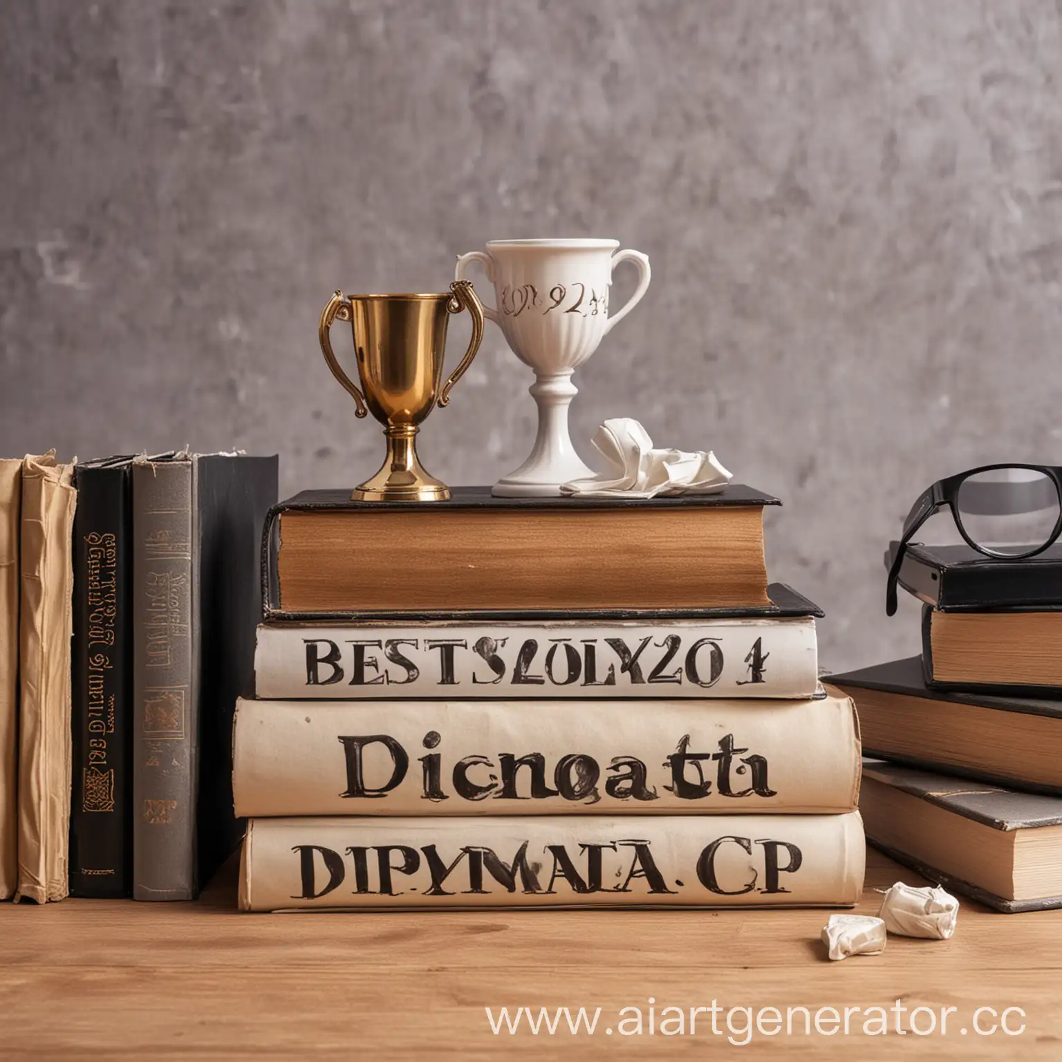 Academic-Excellence-Capturing-the-Spirit-of-Best-Student-2024-with-Books-Sports-Cups-and-Diplomas