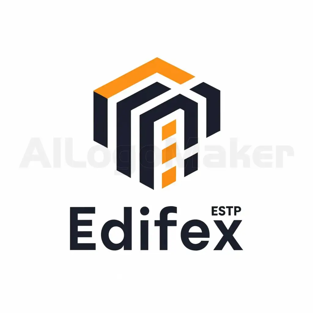 LOGO-Design-For-EDIFEX-Modern-Building-Icon-for-Construction-Industry