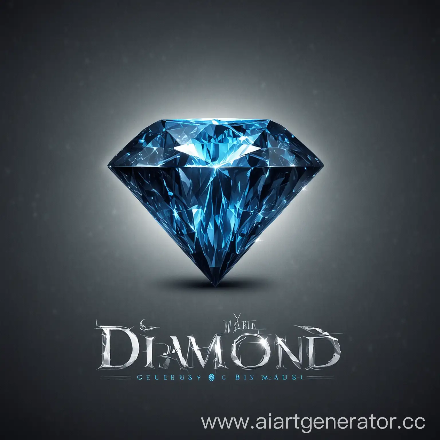 Shiny-Blue-Diamond-Logo-Design