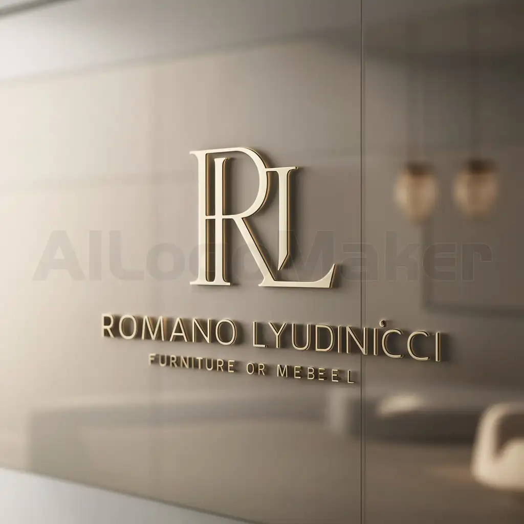 LOGO-Design-for-Romano-Lyudinicci-Elegant-RL-Symbol-for-the-Mebel-Industry