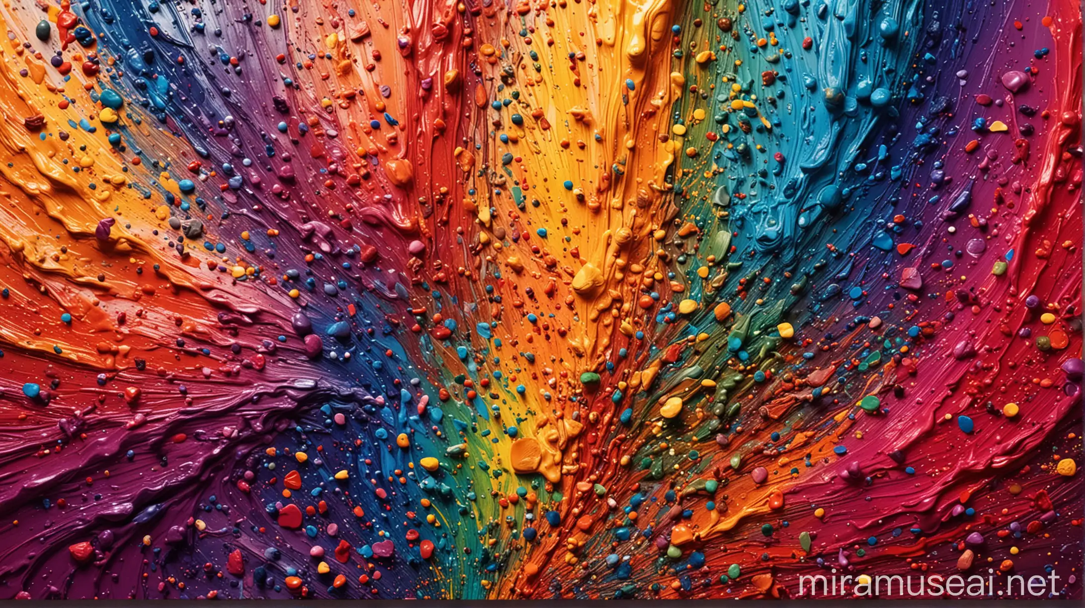 Vibrant Abstract Art Creative Artistic Colour Mix