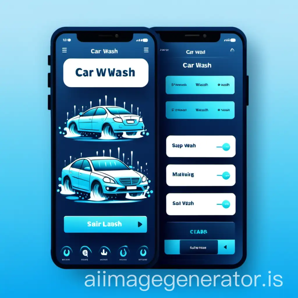 car wash app interface