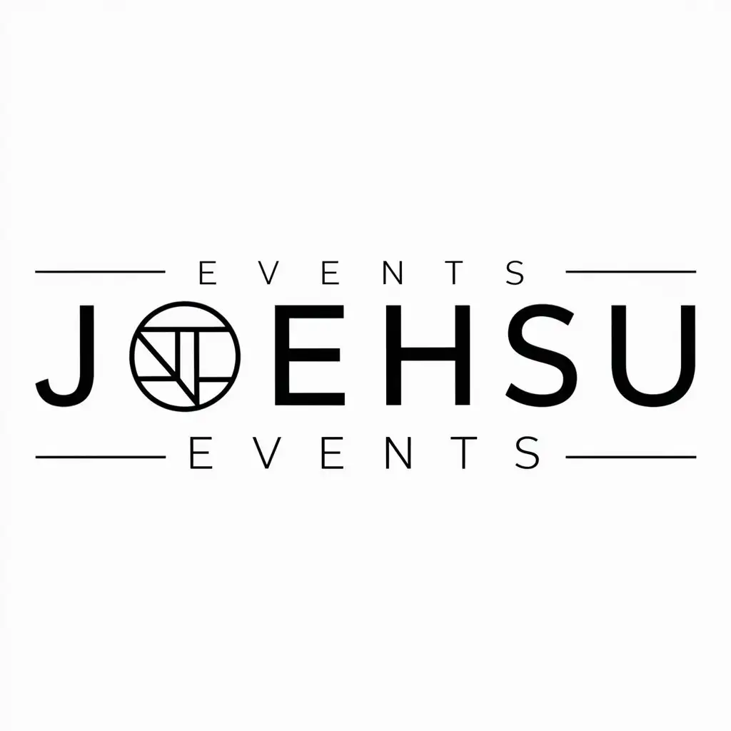 a logo design,with the text "JOEHSU", main symbol:NDC,Minimalistic,be used in Events industry,clear background