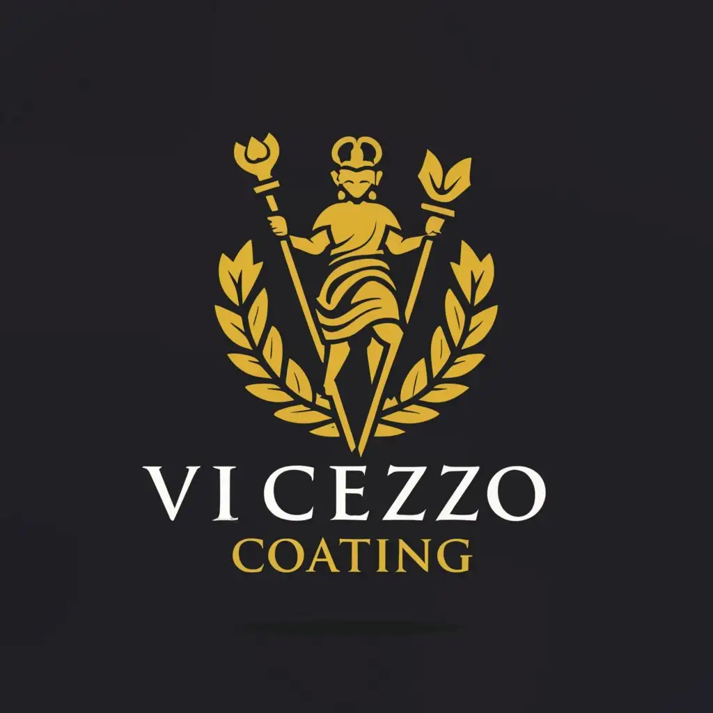 a logo design,with the text "Vicenzo Coating", main symbol:Conqueror of luck who is blessed to be successful,Moderate,be used in Automotive industry,clear background