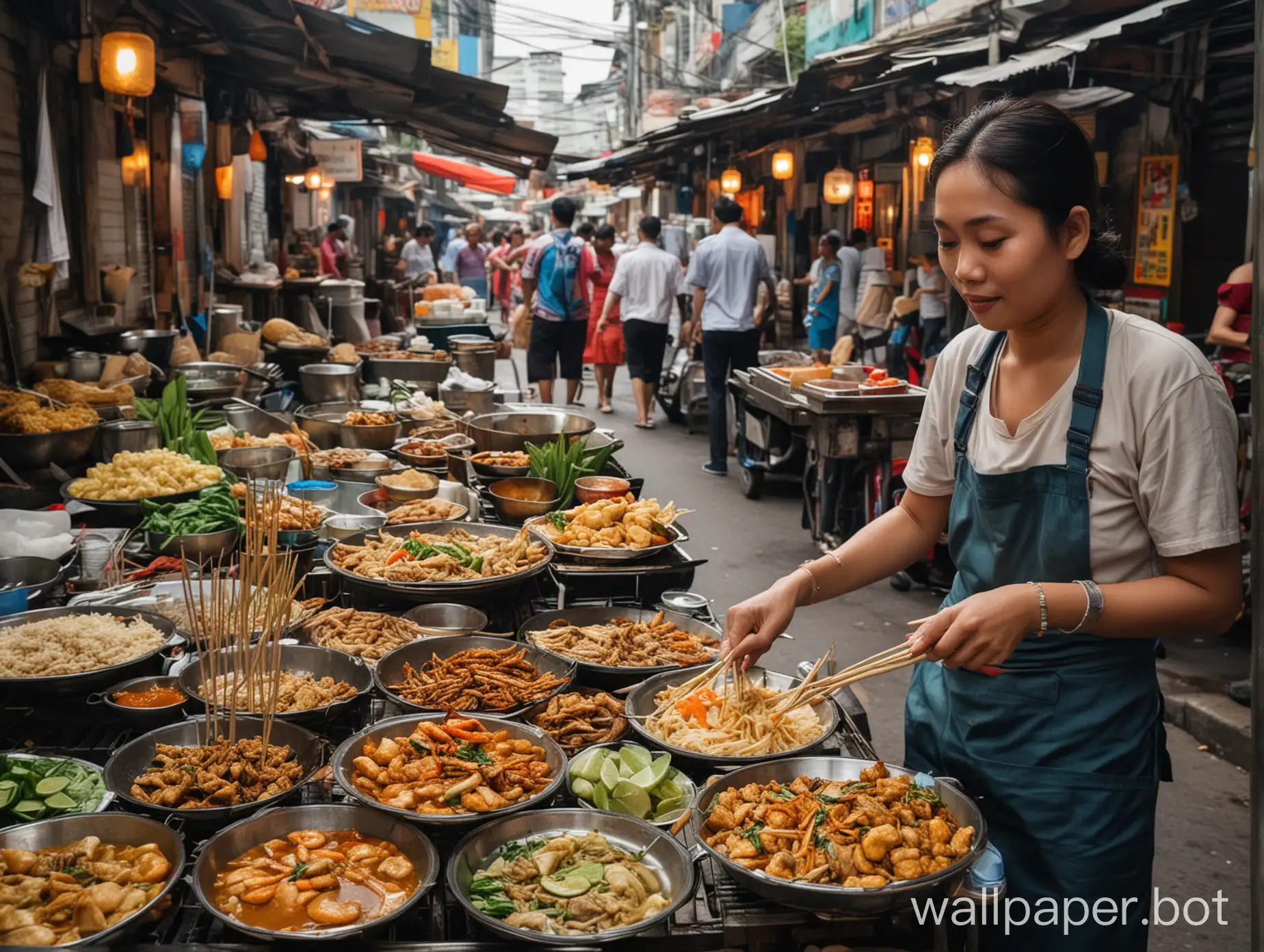 Authentic-Thai-Street-Food-Vendor-in-the-Vibrant-Backstreets-of-Bangkok