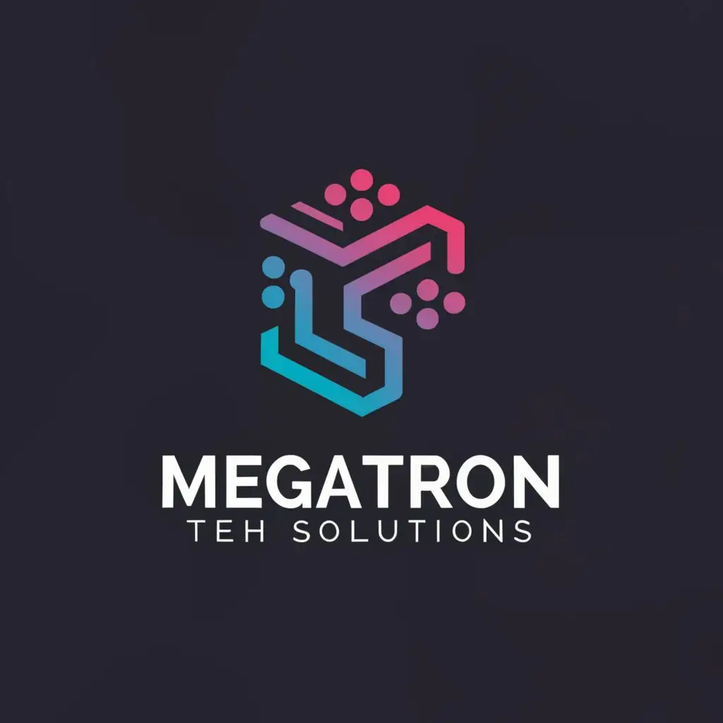 a logo design,with the text "Megatron tech solutions", main symbol:#,Moderate,clear background