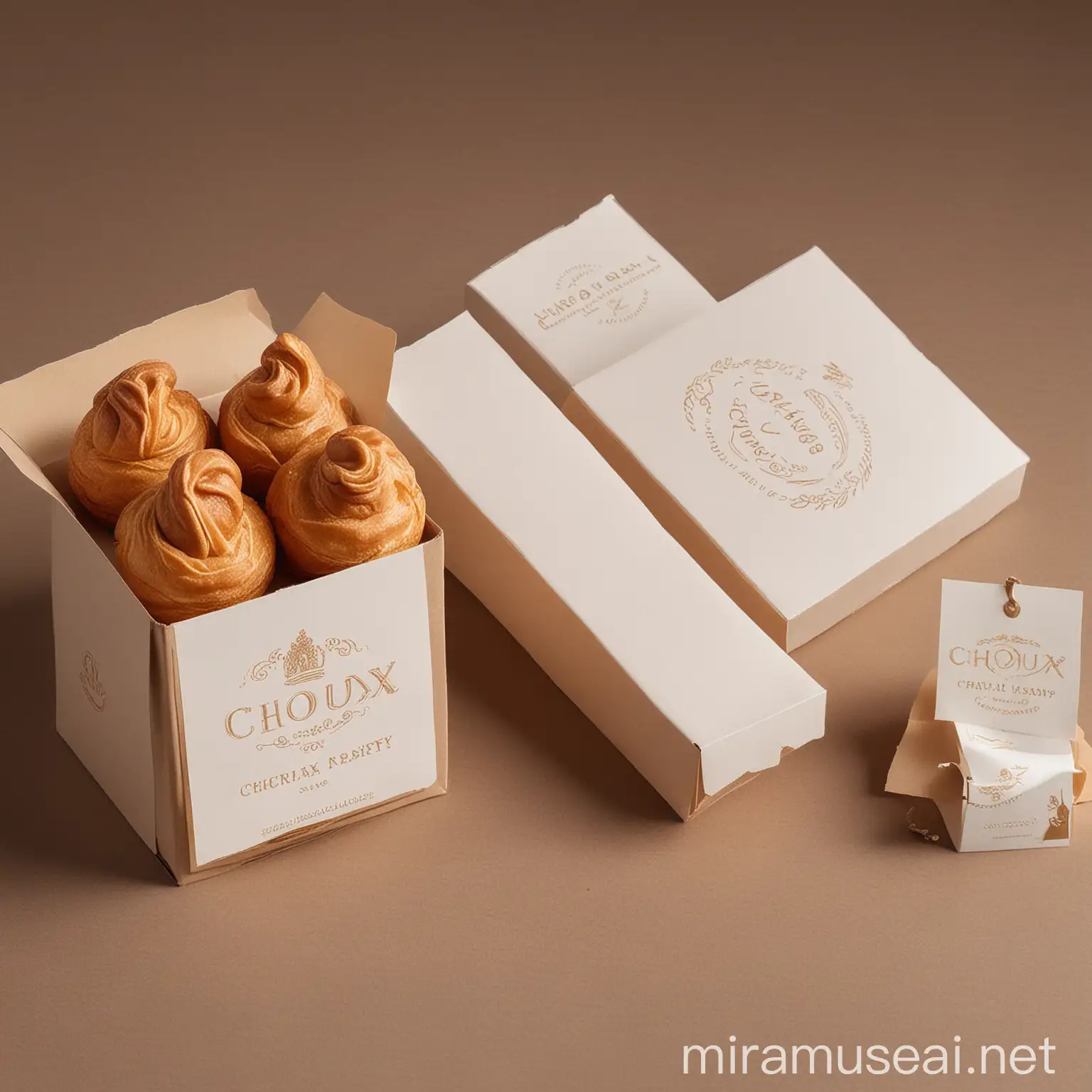 Classy and Luxurious Choux Pastry Shop Brand Identity