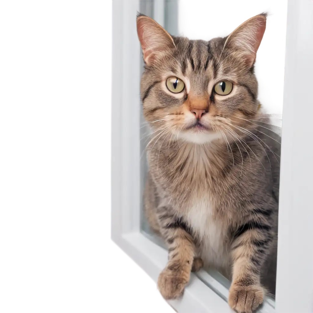 Smiling-Cat-on-the-Window-HighQuality-PNG-Image-for-Endearing-Feline-Moments