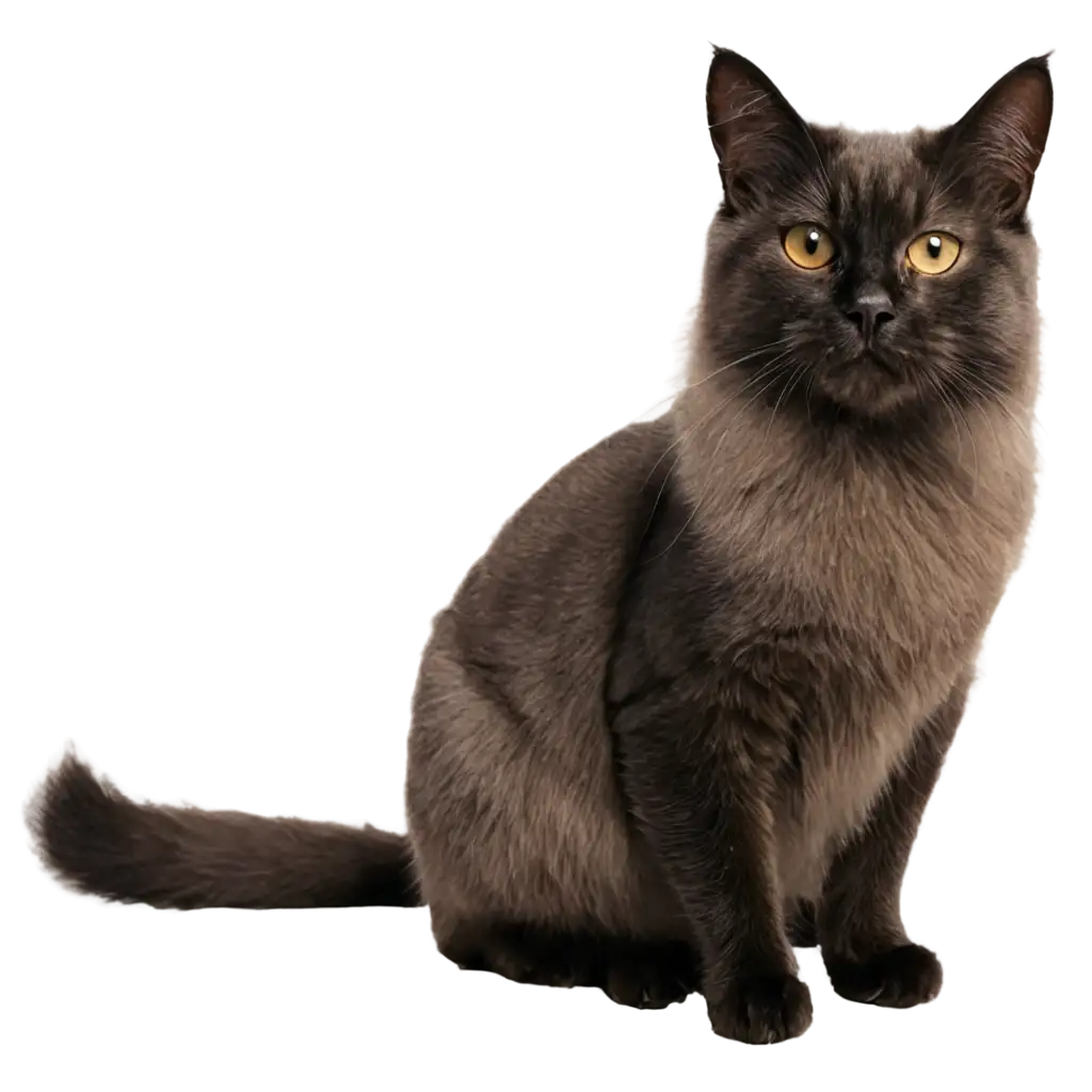 Exquisite-Smoky-Siberian-Cat-PNG-Captivating-Feline-Beauty-in-HighDefinition-Clarity