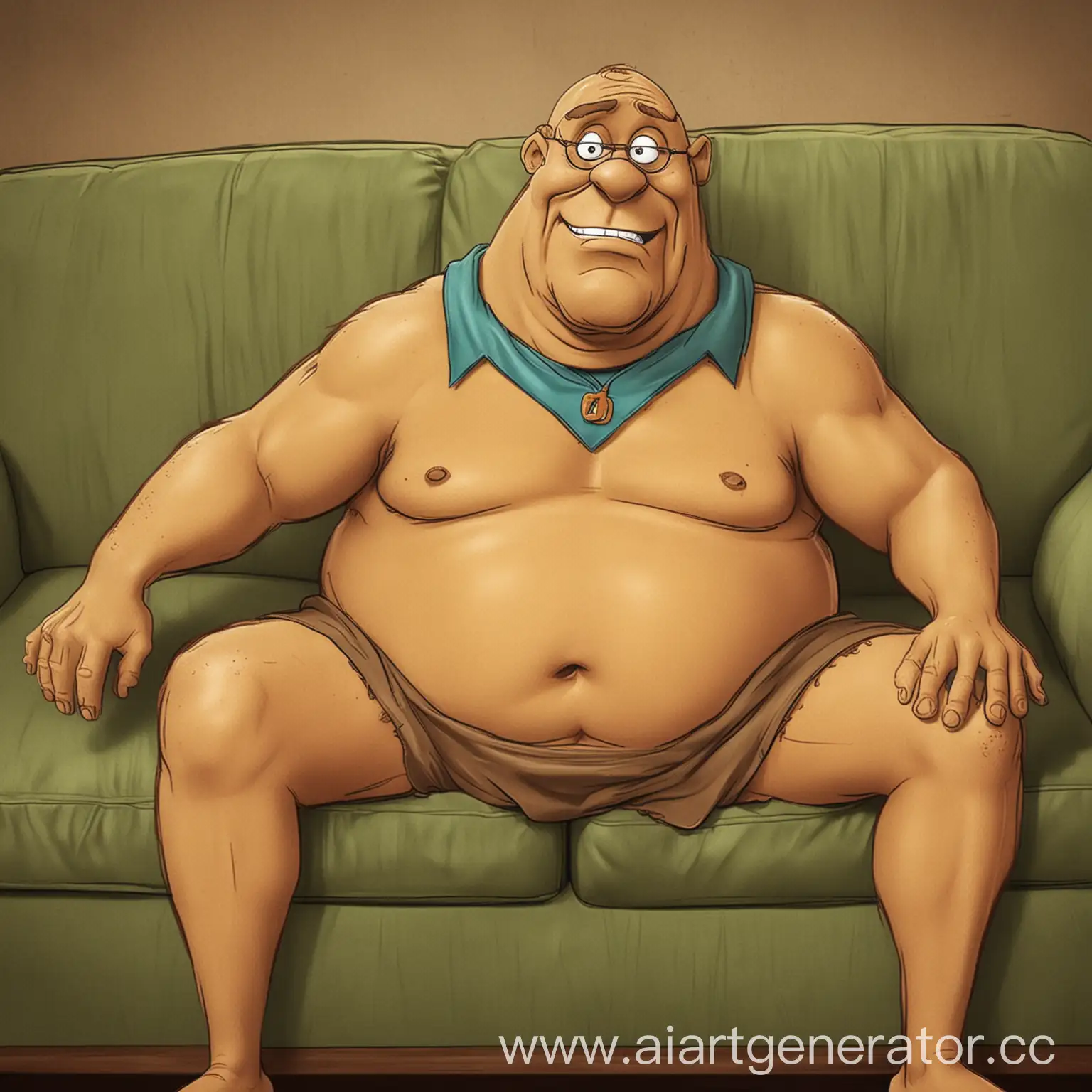 Chubby-Bald-Scooby-Doo-Relaxing-on-a-Couch