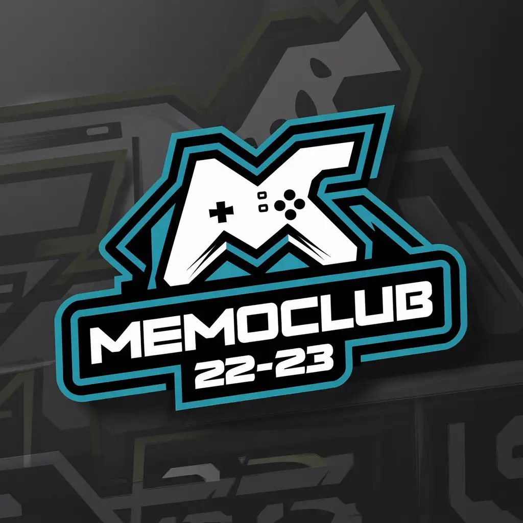 Создай логотип для игрового ютуб канала под названием "Memoclub-22-23"