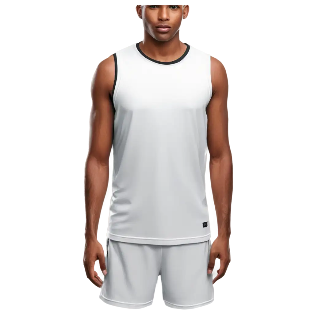 mockup jersey basketball white color