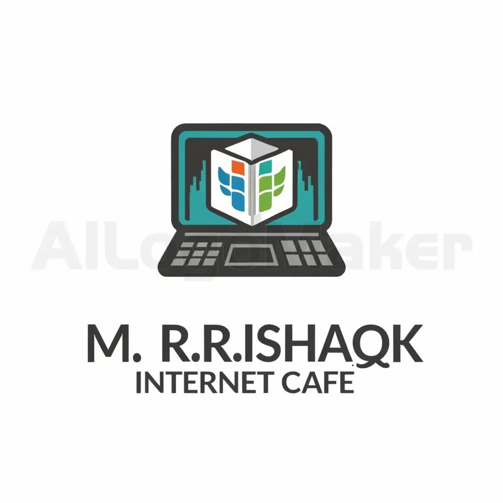 LOGO-Design-for-M-R-Ishaq-Internet-Cafe-Rimin-Gado-Techinspired-Emblem-with-Computer-and-MS-Word-Theme