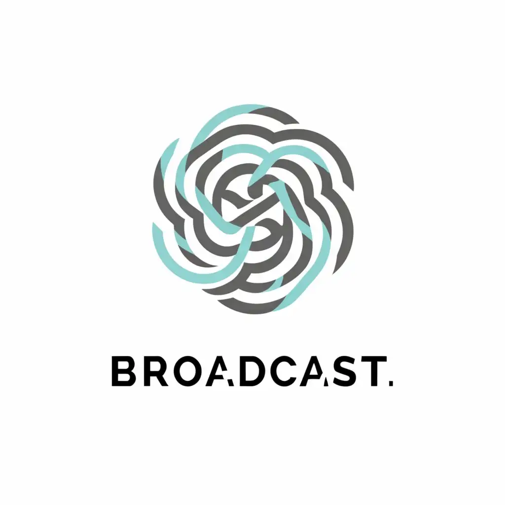 a logo design,with the text "broadcast", main symbol:ether,complex,clear background