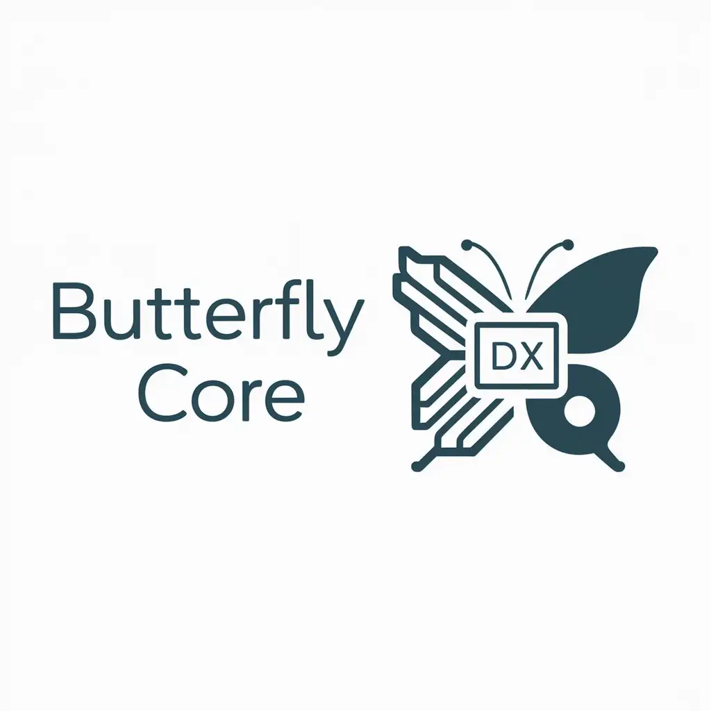 LOGO-Design-For-Butterfly-Core-Butterfly-Symbol-with-TechInspired-Colors-and-YinYang-Relationship