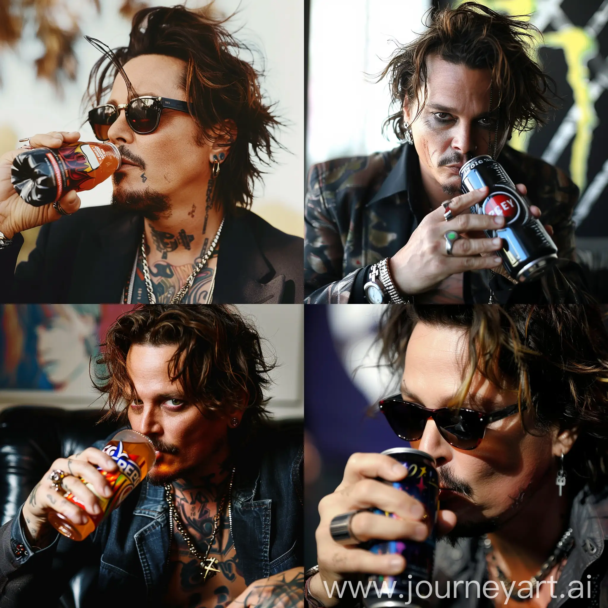 Johnny-Depp-Drinking-Energy-Drink-Portrait