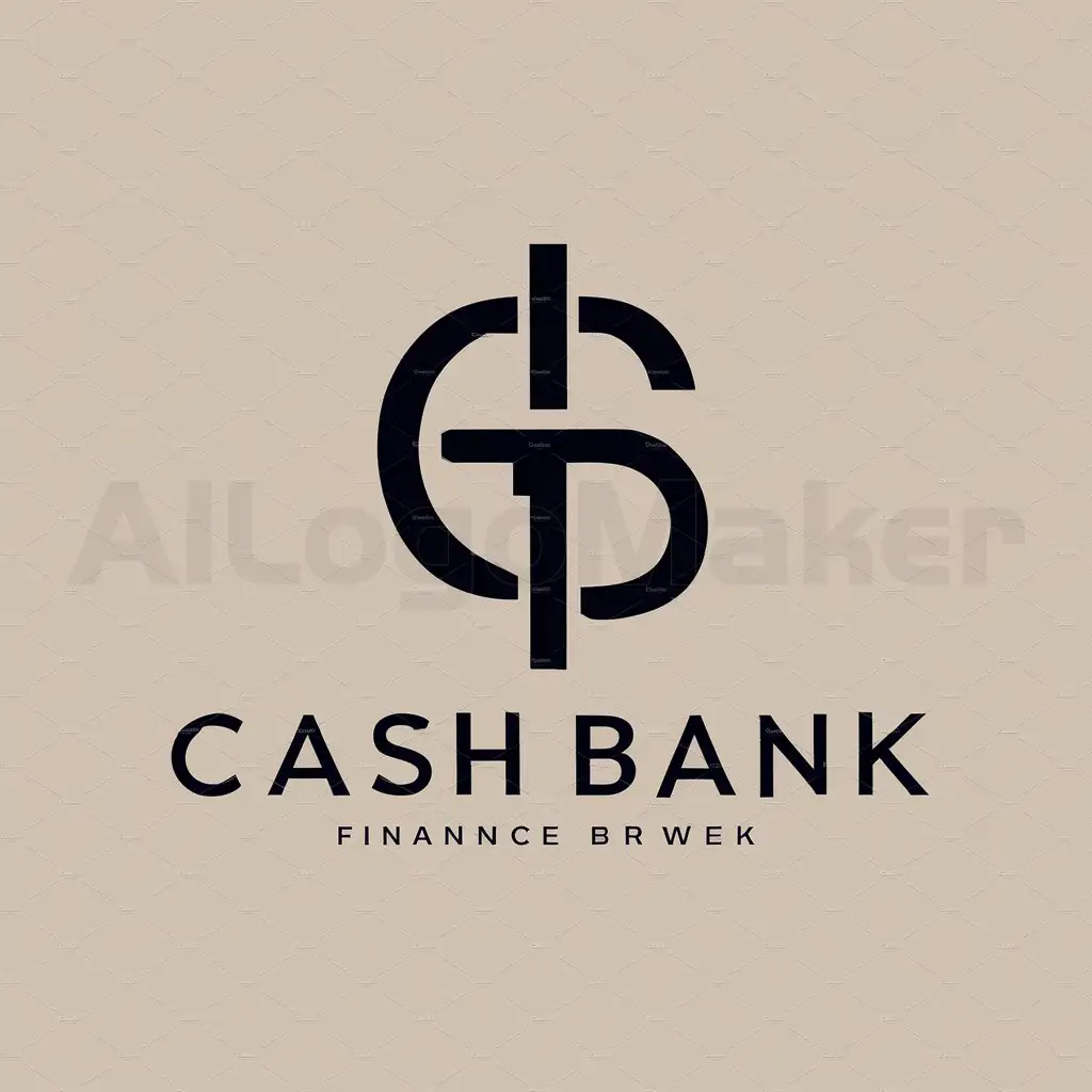 a logo design,with the text "Cash Bank", main symbol:Cash,Moderate,be used in Finance industry,clear background